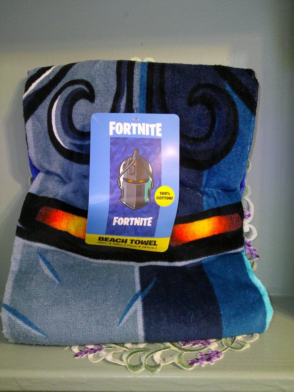 Fortnite Black Knight beach towel 28 x 58 in Jay Franco 100% cotton NWT